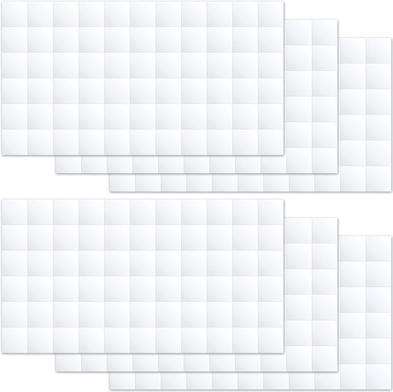 SmallCat 396 PCS Foam Discs Squares Stickers, 6 Sheet 3D Double-Sided Foam Adhesive Squares, Precut Foam Tapes for DIY Arts Crafts for Halloween Christmas - 0.47" - Image 1
